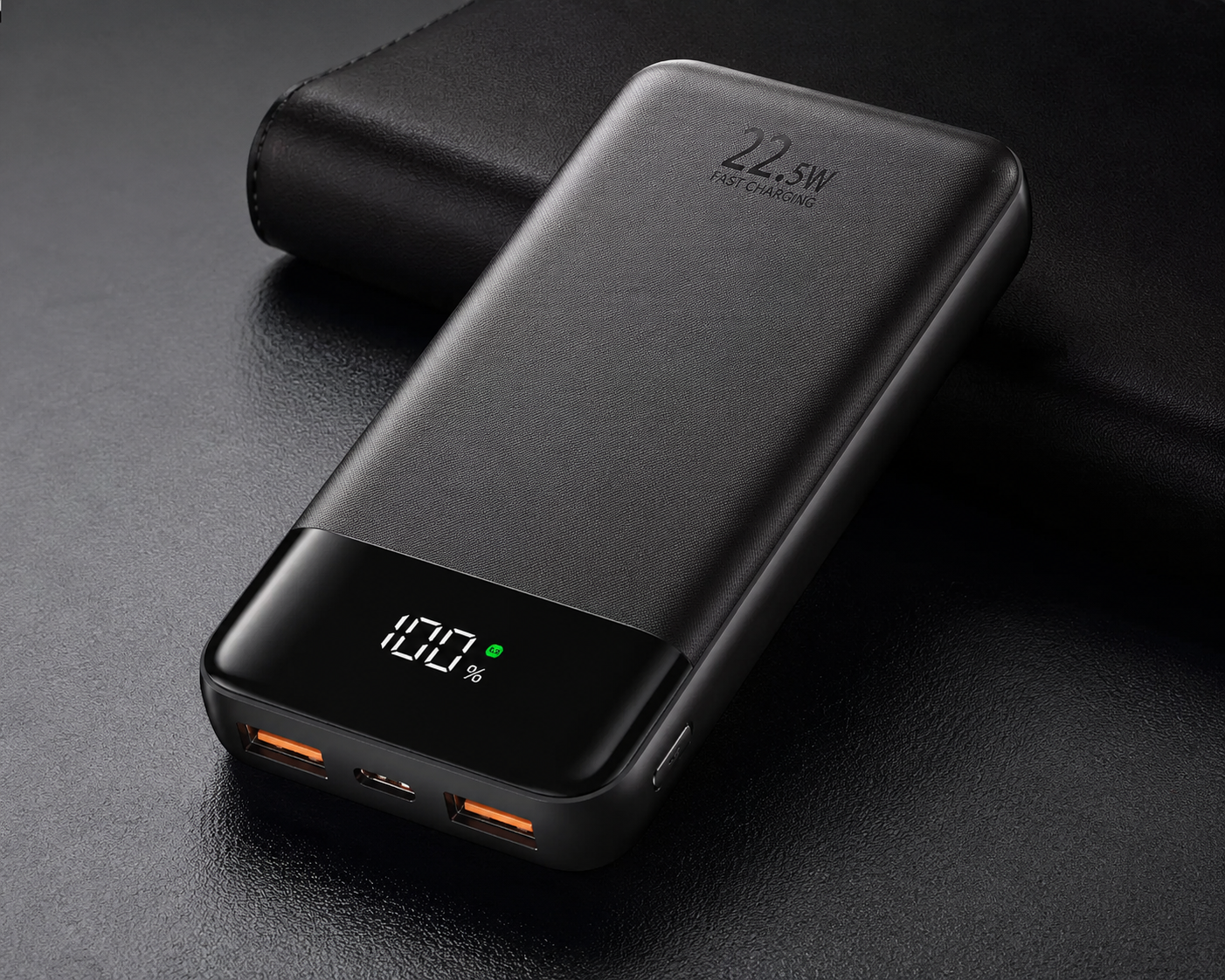 Power Bank sem fio premium com estojo de carga